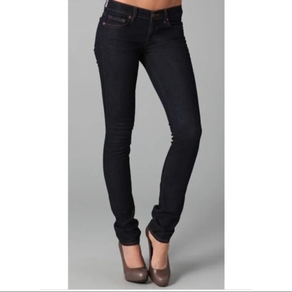J‎ BRAND pencil leg jeans in jett 25
